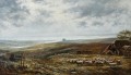 Weite Landschaft mit Schafsherde unter bewolktem Himmel Enrico Coleman ジャンル